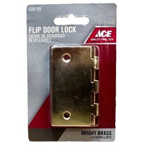 ACE FLIP DOOR LOCK, bright brass, # 5302195